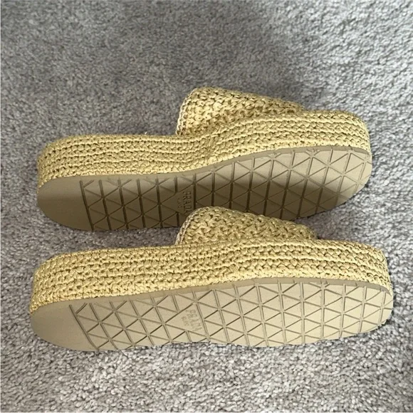 Prada Crochet Flatform Slides Sz 35 Beige Nude Brand New in Box with Receipt - Picture 10 of 16